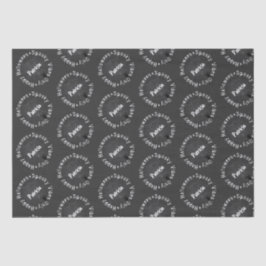 Papel De Seda Espeluznantes vibrantes blancos negros felices Hal