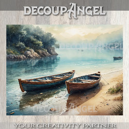 Papel De Seda Esperando el próximo viaje - Decoupage -