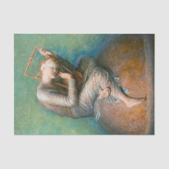 Papel De Seda Esperanza, 1886 por George Frederic Watts (Anverso)