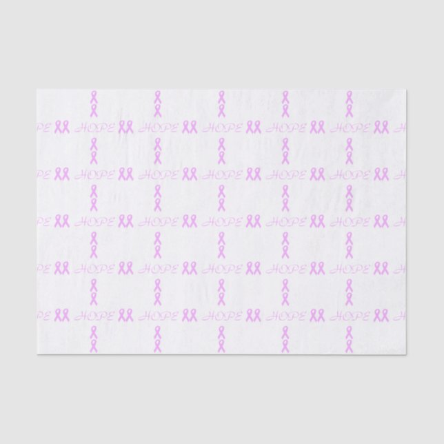 Papel De Seda Esperanza del cáncer de pecho (Anverso)