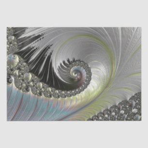 Papel De Seda Espiral de perla de la fantasía psicodélica
