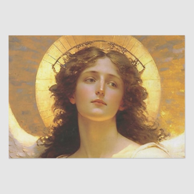 Papel De Seda Espíritu Ángel de Oro de la Mañana (Anverso)