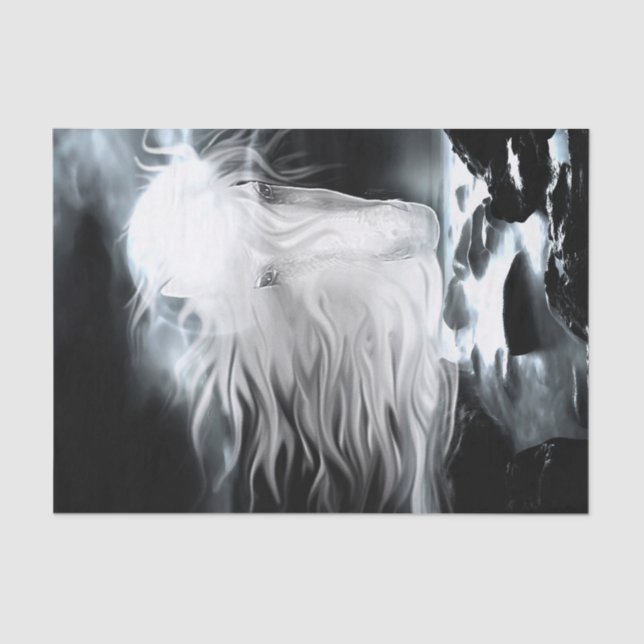 Papel De Seda Espíritu de caballo fantasma (Anverso)