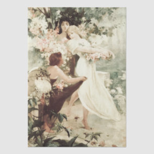 Papel De Seda Espíritu mucha vintage de la primavera