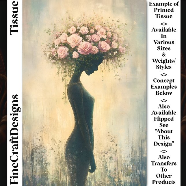 Papel De Seda Espíritu suave de la naturaleza femenina, Rosas CZ (Subido por el creador)