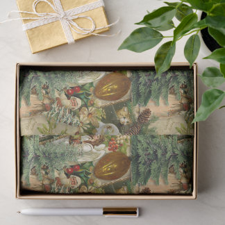 Papel De Seda Esplendor Victoriano de Navidad