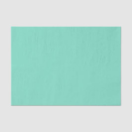 Papel De Seda Espuma de Mar Verde Acuático Sólido Rico