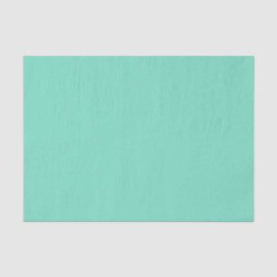 Papel De Seda Espuma de Mar Verde Acuático Sólido Rico