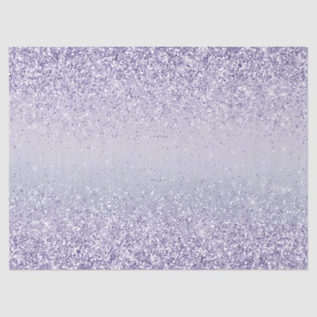 Papel De Seda Espuma Purpurina Ombre de Lavanda Púrpura (Anverso)