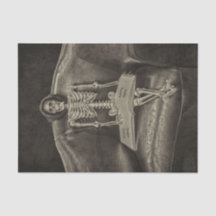 Esqueleto de textura de sepia vintage gótica