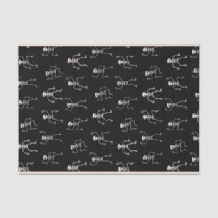 Papel De Seda Esqueleto del baile