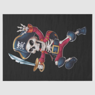 Papel De Seda Esqueleto pirata dabbing Halloween Jolly Roger niñ