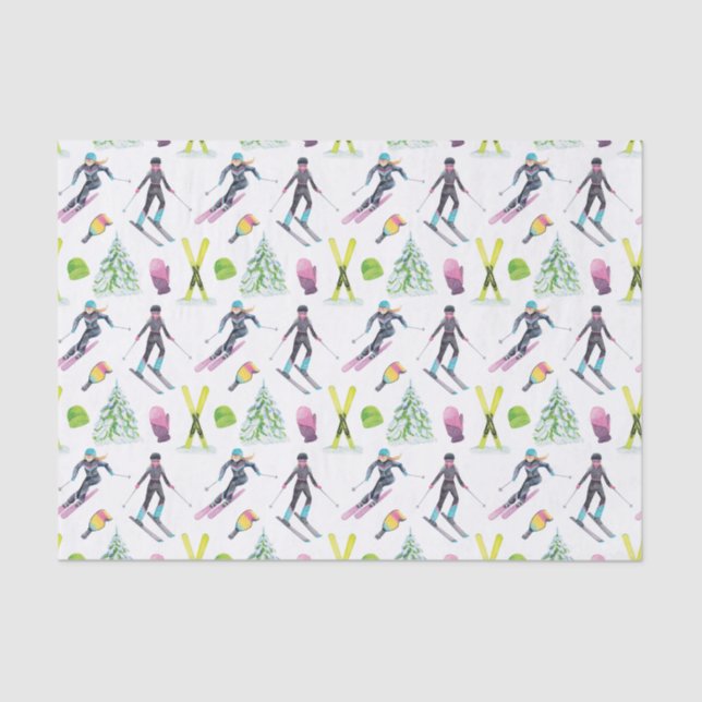 Papel De Seda Esquí acuático (Anverso)