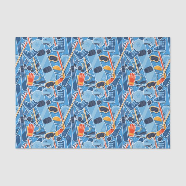 Papel De Seda Esquiador de nieve (Anverso)