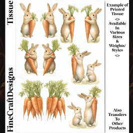 Papel De Seda Establecer pares de conejillos y garras singulares