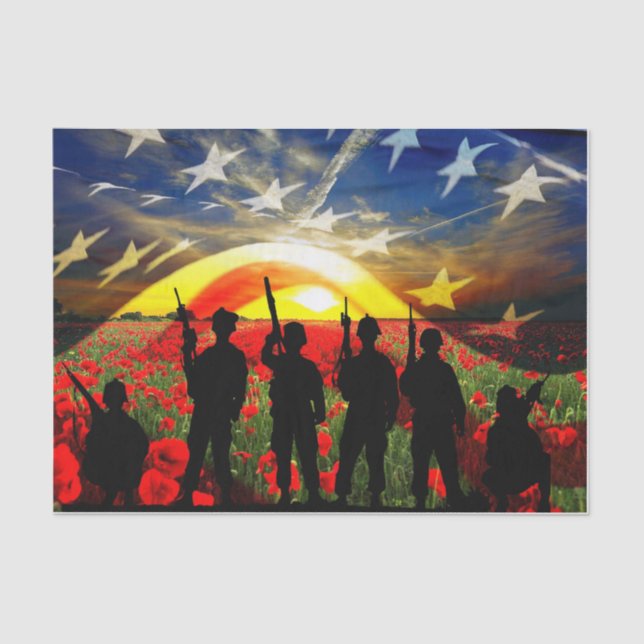 Papel De Seda Estados Unidos En Honor (Anverso)