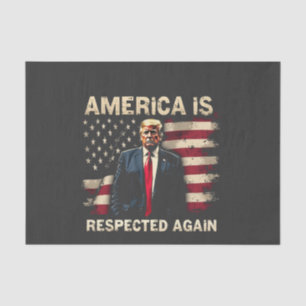 Papel De Seda Estados Unidos es nuevamente respetado Trump, Esta