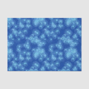 Papel De Seda Estallidos de cristal de hielo - azul cobalto