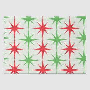 Papel De Seda Estallidos de estrellas atómicos de Navidad de med