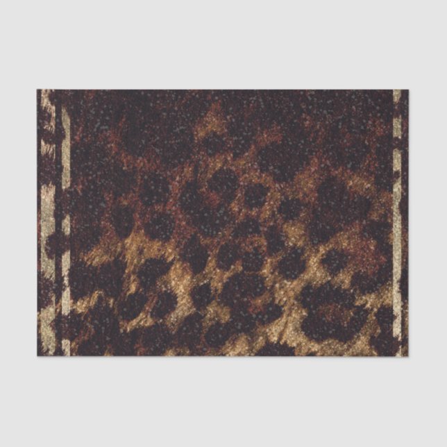 Papel De Seda Estampa Animal Leopardo Guepardo Exótico Salvaje B (Anverso)