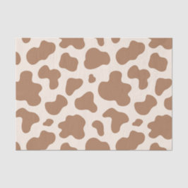 Papel De Seda Estampa de vaca neutral occidental beige marrón