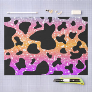 Papel De Seda Estampado Animal Colorido y Textura de Pata