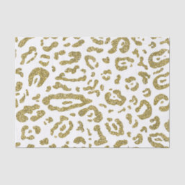 Papel De Seda Estampado Animal Leopardo Guepardo Blanco Purpurin