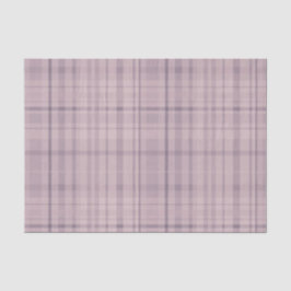 Papel De Seda Estampado de Cuadro Escocés Rosa Malva Púrpura