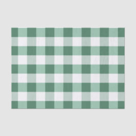 Papel De Seda Estampado de Cuadro Escocés Tartán Verde Bosque Me