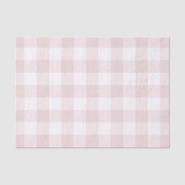 Papel De Seda Estampado de Cuadros en Rosa Pastel Melocotón