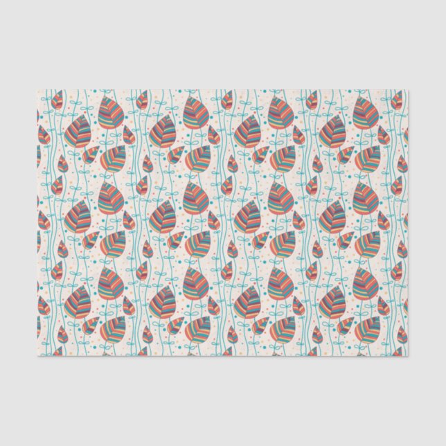 Papel De Seda Estampado de flores 5 2 (Anverso)