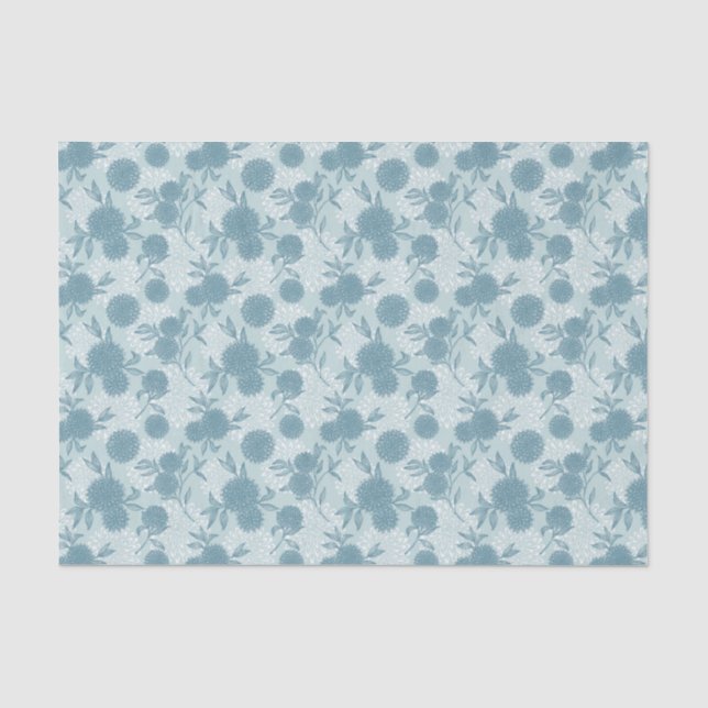 Papel De Seda Estampado de flores retro 2 2 (Anverso)