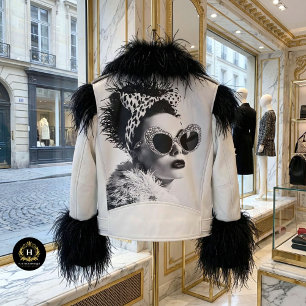 Papel De Seda Estampado de Leopardo Glam Retro Decoupage