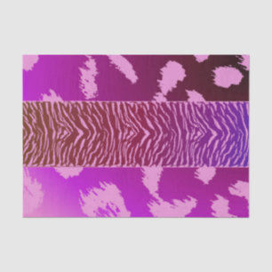 Papel De Seda Estampado de leopardo rosa
