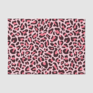 Papel De Seda Estampado de leopardo rosa decoupage de guepardo