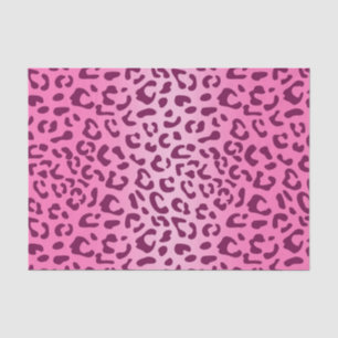 Papel De Seda Estampado de leopardo rosa elegante