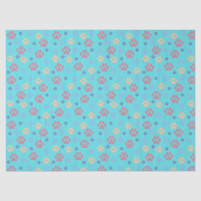 Papel De Seda Estampado de Perro (Anverso)