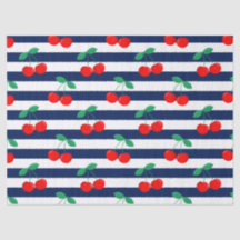 Estampado de Rayas de Cereza – Regalo y Decoración