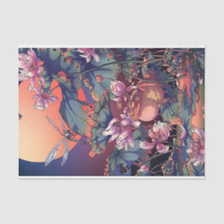 Papel De Seda Estanque de jardín japonés