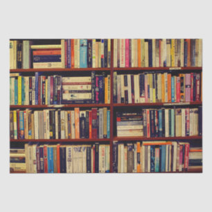 Papel De Seda Estantes de bibliotecas