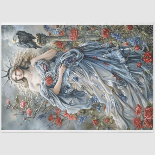 Papel De Seda Estatua De La Libertad (Anverso)