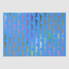 Papel De Seda Estatua de la Libertad de Nueva York en el patrón 