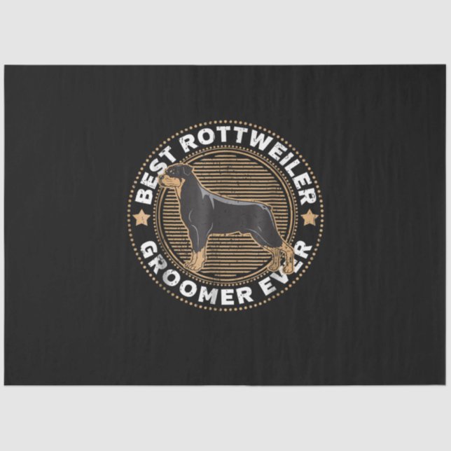 Papel De Seda Este es mi mejor rottweiler (Anverso)