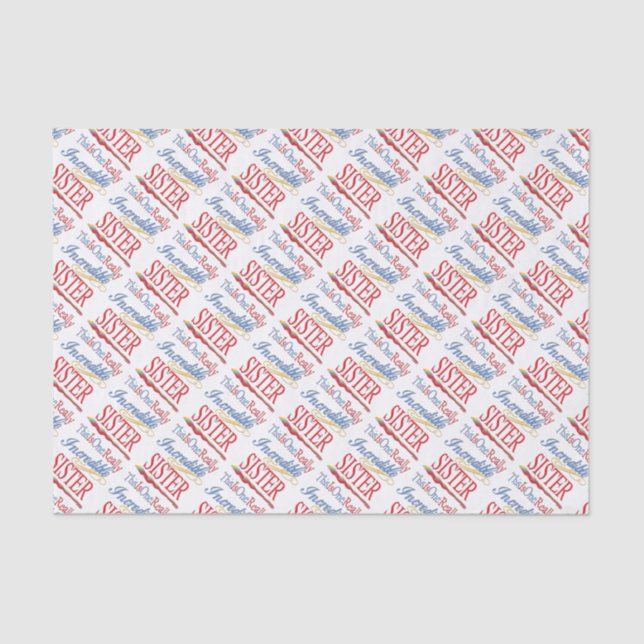 Papel De Seda Este Es Un Regalo Hermana Realmente Increíble. (Anverso)