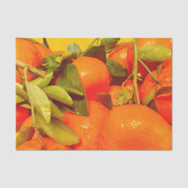 Papel De Seda Estética de fruta Naranja suave