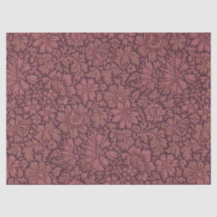 Papel De Seda Estética de vintage en toda la impresión floral