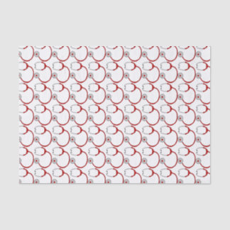 Papel De Seda Estetoscopio-Enfermera roja