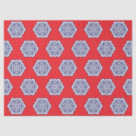 Papel De Seda Estilo de China azul con criaturas