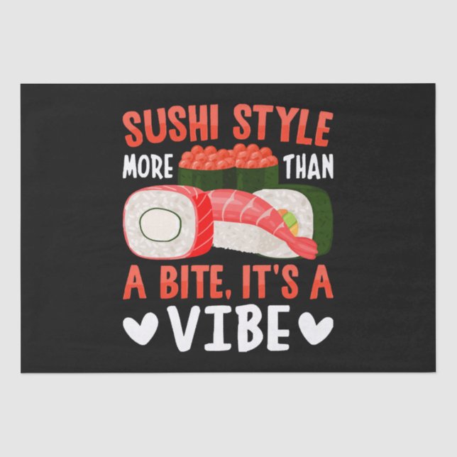 Papel De Seda Estilo de sushi más que un bocado (Anverso)