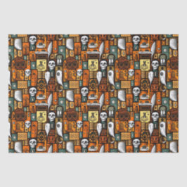 Papel De Seda Estilo Halloween de mediados del siglo